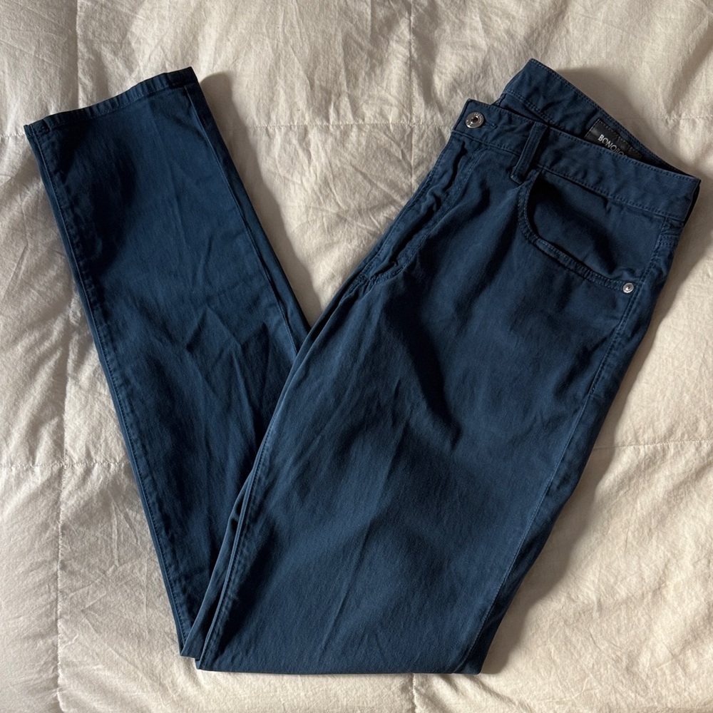 Bonobos Teal Stretch Cotton Chinos - 34x34 Straight Fit